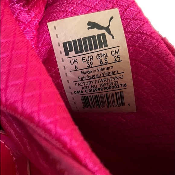 Puma Fierce Pink Bright Trainer Sneaker Size 6 - Picture 6 of 6